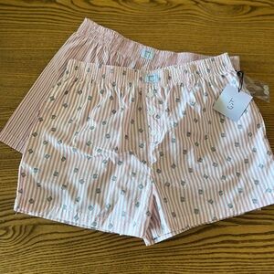 Happily Grey 100% Striped & Mug Boxer Shorts 2-Pack M